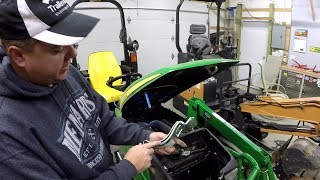 Dont be scared Replacing John Deere 1025R broken Air Cleaner Air Filter Bracket [upl. by Ameer518]