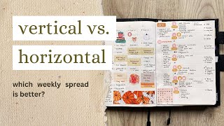 Vertical vs Horizontal Weekly Layout  Common Planner by Sterling Ink [upl. by Ahcsat561]