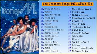 BONEY M Greatest Hits Full Album  The Best of BONEY M 2022 [upl. by Hillell16]