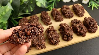 Crunchy cookies with no sugar no flour no butter  in 10 minutes easy to make everyday delicious [upl. by Aneelahs226]