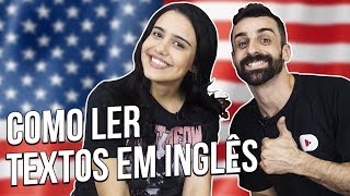 COMO LER TEXTOS EM INGLÊS com Cintya Sabino [upl. by Lesli]