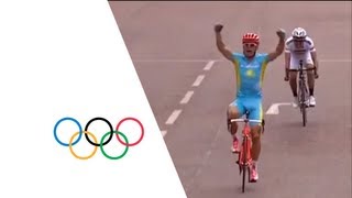 Kazakhstans Alexandr Vinokurov Wins Mens Road Race Gold  London 2012 Olympics [upl. by Latoniah]