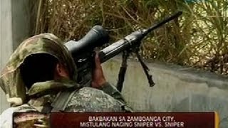 24 Oras Bakbakan sa Zamboanga City mistulang naging sniper vs sniper [upl. by Mairem]