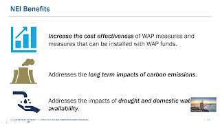 Weatherization NonEnergy Impacts Training for Planning amp Implementation [upl. by Bradway]