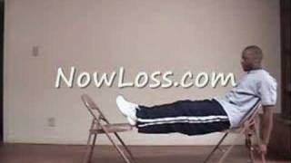 Lower Ab Exercise You Can Do At Home w 2 chairs [upl. by Artenek]