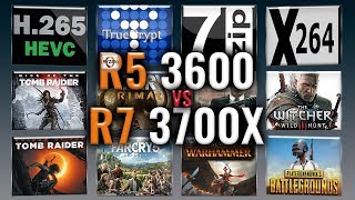 Ryzen 5 3600 vs Ryzen 7 3700X Benchmarks  Test Review  Comparison  Gaming  13 Tests [upl. by Amor406]