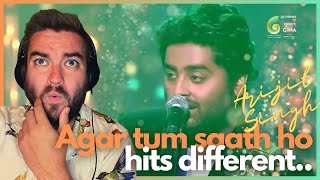 Arijit Singh LIVE at GIMA Awards 2017 First time hearing new songs His voice is so pleasant SUB [upl. by Radman]