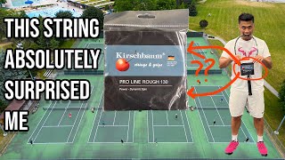 this string completely SURPRISED me  Kirschbaum Pro Line Rough Tennis String Review [upl. by Dincolo540]