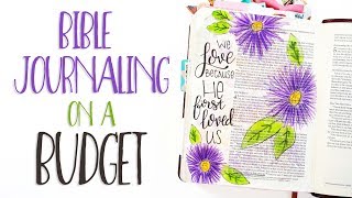 Bible Journaling On A Budget  Crayola Markers [upl. by Neroled]