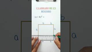 Visualizando el cuadrado de un binomio 😏✌️ ingedarwin matemática [upl. by Enyallij]