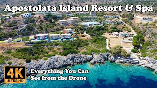 Apostolata Island Resort amp Spa Kefalonia Cephalonia from Drone in 4K [upl. by Kashden21]