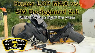 SampW Bodyguard 20 vs Ruger LCP Max  Battle of the Pocket Size 380 Pistols [upl. by Ahsirtak]