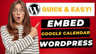 How To Embed Google Calendar In WordPress 2024 🔥  FAST amp Easy [upl. by Takashi]