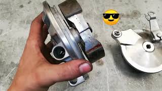 Desarmar y armar ruedas llantas moto honda wave o 110 colocar pedalines aluminio [upl. by Afrikah]