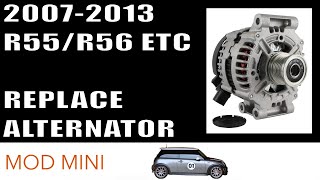 How to Replace Alternator Mini Cooper 20072013 R56 [upl. by Weig950]