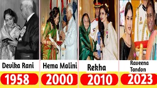 15 Bollywood actress who won the Padma Shri awardshivamks7754 1958  2023 [upl. by Gunas]