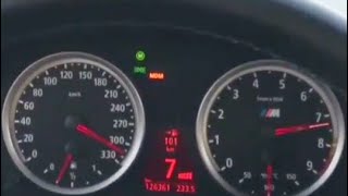 Bmw E60 M5 acceleration 0330 kmh  top speed [upl. by Einnhoj]