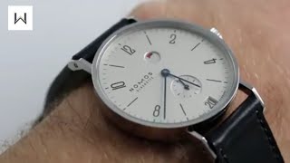 Nomos Glashutte Tangente Datum Gangreserve Ref 131 Watch Review [upl. by Alur]