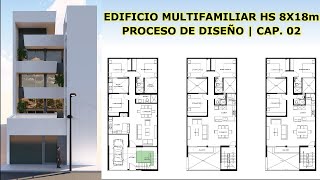 EDIFICIO MULTIFAMILIAR HS 8x18m  PROCESO DE DISEÑO  CAPITULO 2  FERNANDOG Arquitectos [upl. by Neral]