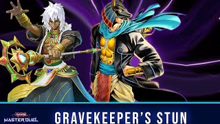 GRAVEKEEPERS STUN DECK DESTOYS GOLD RANK IN YUGIOH MASTER DUEL [upl. by Salocin959]