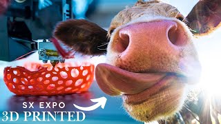 3D Printed Cows COULD THIS BE A THING Sustainability Expo  SX EXPO [upl. by Anelem]