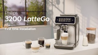 Philips Series 3200 LatteGo EP324670 Automatic Coffee Machine  How to Install and Use [upl. by Asha]