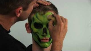 Extreme Face Painting with Brian and Nick Wolfe How to Paint a Skull and a Mardi Gras Mask [upl. by Nyliahs]