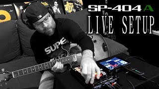 Roland SP404A Live Setup  Part 3 No Guitar Amp iRig  AmpliTube  MFX  Harley Benton AirBorne [upl. by Anhcar]