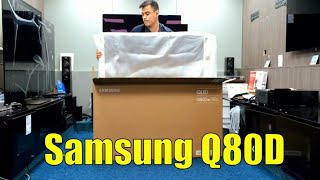 Samsung Q80D QLED 2024 Unboxing Setup Test and Review with 4K HDR Demo Videos [upl. by Tiras]