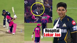 Shubman Gill stopped match when 5 year old child got injured by Riyan Parag six  RR vs GT IPL 2024 [upl. by Lambart]