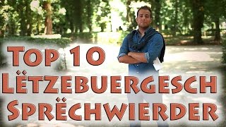 Top 10 Lëtzebuergesch Sprëchwierder [upl. by Nonarb397]