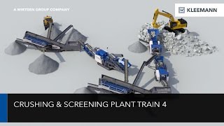 KLEEMANN Crushing amp Screening Plant Train  Brecher und Siebanlagenzug Animation 4 [upl. by Eissed]