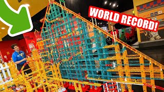 Worlds Largest LEGO Roller Coaster with 140ft42m of Track [upl. by Lanuk]