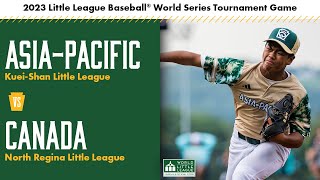 Perfect Game at the LLWS  2023 Little League Baseball World Series Chinese Taipei v Canada [upl. by Eibbor]