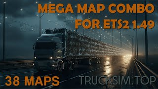 Mega Map Combo ETS2 149  38 Maps with Promods ROEX Eurafrica RTA Aral Grand Utopia  Tutorial [upl. by Treblig]