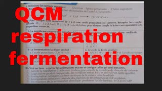 QCM respiration et fermentation [upl. by Chaddie745]