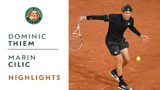 Dominic Thiem vs Marin Cilic  Round 1 Highlights I RolandGarros 2020 [upl. by Armmat]