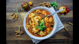 Tortellini Tomaten Suppe  One Pot  Rezept und Anleitung  Natürlich Lecker [upl. by Imef]