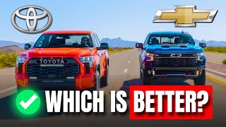 Tundra TRD Pro vs Silverado 1500 ZR2  ¿Which is better [upl. by Till]