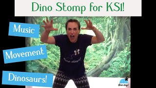 Move Like A Dinosaur Dino Stomp Dance for KS1 [upl. by Winchester]