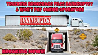 Trucking Brokerage Goes Out Of Business amp Will Not Pay Owner Operators Money Owed To Them [upl. by Aratahc]