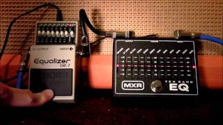 Boss GE7 vs MXR M108 EQ shootout [upl. by Yardna]