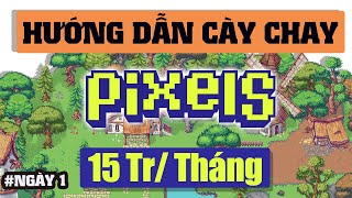 Ngày 1  Chơi Pixels cày chay  Tháng kiếm 15tr [upl. by Orpha]