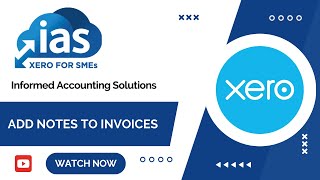 Xero Tips  How to add notes to invoices in Xero [upl. by Sirraf498]