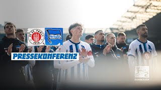 Pressekonferenz nach St Pauli  Hertha BSC [upl. by Fabrianna561]