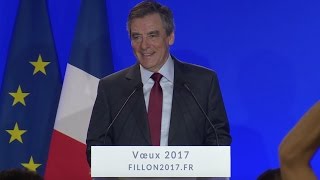 Vœux de François Fillon à la presse et aux parlementaires [upl. by Newcomb]