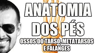 Anatomia do Pé Ossos do Tarso Metatarsos e Falanges  Sistema EsqueléticoÓsseo  VideoAula 053 [upl. by Ilona]