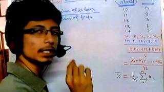 3 Biostatistics lecture  Central tendency for ungrouped frequency data [upl. by Anivlis]