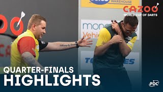 INCREDIBLE AVERAGES  QuarterFinal Highlights  2022 Cazoo World Cup of Darts [upl. by Erastes918]