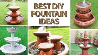 Best DIY Fountain Ideas for Your Garden  Outdoor Garden Transformation [upl. by Wrightson]